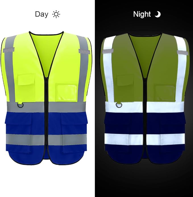BeautyWill Custom Safety Vest Logo Class 2 High Visibility Reflevtive Vest - Image 5