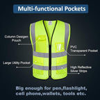 BeautyWill Custom Logo 10/20 Pack Safety Vest Class2 High Visibility Vest - Image 5