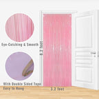 GOER 3.2 ft x 8.2 ft Foil Fringe Curtains Party Photo Backdrop Party Streamers - Image 3