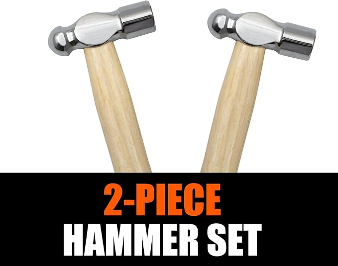 Mini Wooden Handle Round Head Hand Hammers, Round Head Wooden Handle, Escape - Image 2