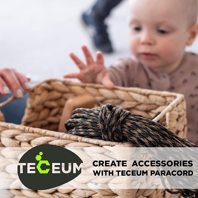 TECEUM 5/32" Paracord Rope 1000 – 1000ft / 200ft / 100ft / 50ft – Tactical - Image 7