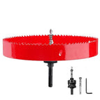 9 inch / 230mm Hole Saw with SDS Plus Arbor and Hex Shank Arbor, HSS Bi-Metal by GRIXLEN