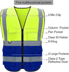 BeautyWill Custom Safety Vest Logo Class 2 High Visibility Reflevtive Vest - Image 3