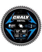 CRALY 14 Inch 66 Teeth Steel and Ferrous Metal Cutting Circular Saw Blade by CRALY