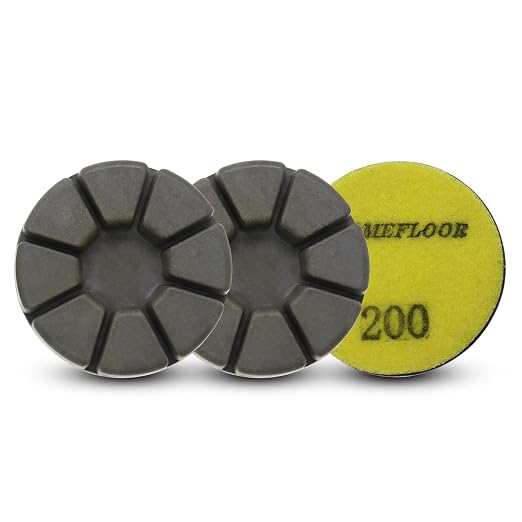 Diamond Floor Polishing Pucks for Terrazzo, Concrete Floor, 3 Inch 15mm Resin - Image 2