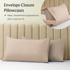 LuxClub 4 PC Queen Sheet Set, Deep Pockets Wrinkle Free Cooling Bed Sheets - Image 5