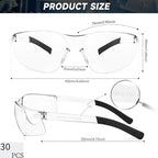 Safety Glasses for Men Women ANSI Z87.1 Safety Glasses Bulk Protective Eyewear - Image 2