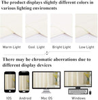 StangH 42 inch Velvet Curtains 2 Panels Set Ivory White Light Dimming Window - Image 9