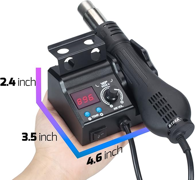WEP 8858-V Hot Air Rework Station Kit - Image 2