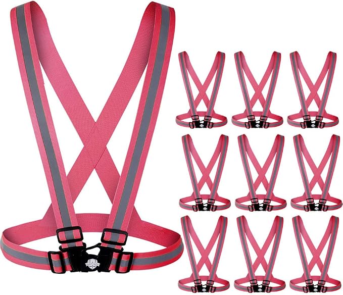 Dazonity High Visibility Safety Vest, 10 Packs, Lightweight, Adjustable & by DazonitySafetyInc