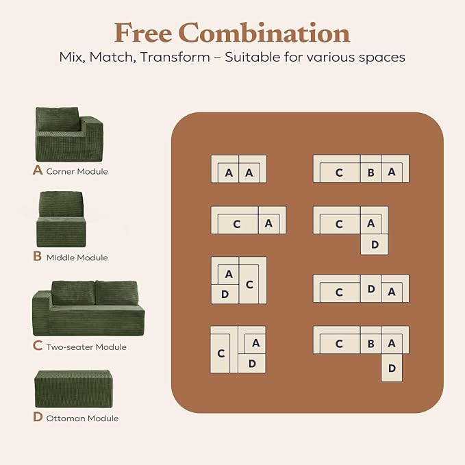 136" Modular Sectional Sofa - Image 4