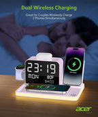 Acer 7-in-1 Wireless Charging Station - 30W Fast Wireless Charger - Image 4