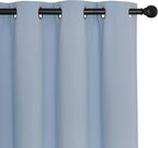 NICETOWN Vintage Blue Blackout Curtains 84 inch Length, Grommet Top Room - Image 7