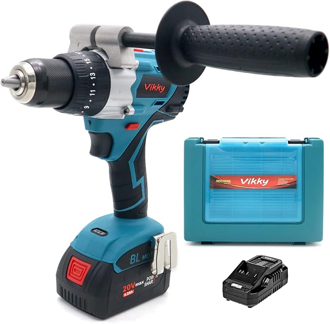 Vikky 20V cordless hammer/drill/drive offers 3 speed variations, powered by by VikkyCordlesspowertools