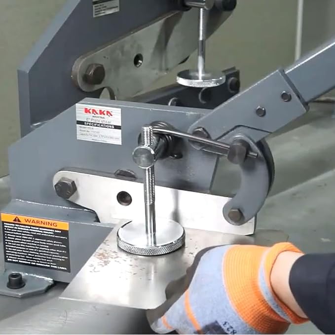 KAKA INDUSTRIAL Manual Metal Shear HS-12, 12 inch Throatless Cutting Machine - Image 3