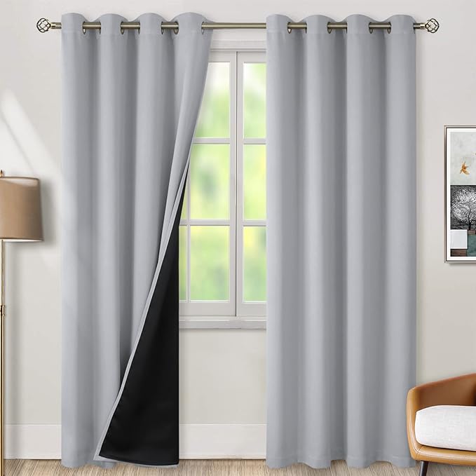 BGment Light Grey Blackout Curtains by BGment