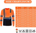 AYKRM Safety T Shirt Reflective High Visibility hi vis Long Sleeve T Shirt - Image 3