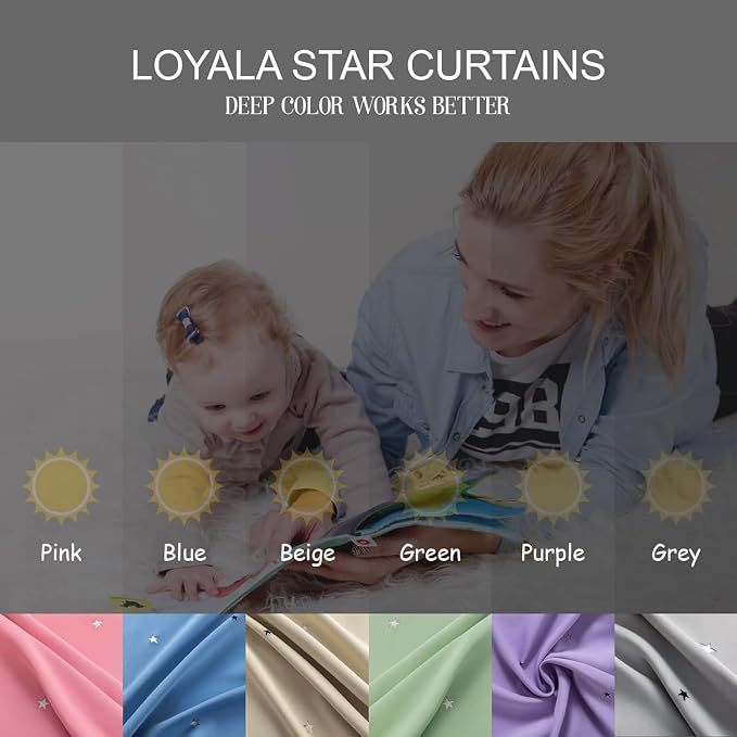 Star Curtains, 2 Panels, Bedroom & Living Room - Image 9