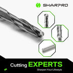 Carbide Ball Nose End Mills 2 Flute 1/8 Inch SHK. and Cutting Dia. 3D Carving - Image 3