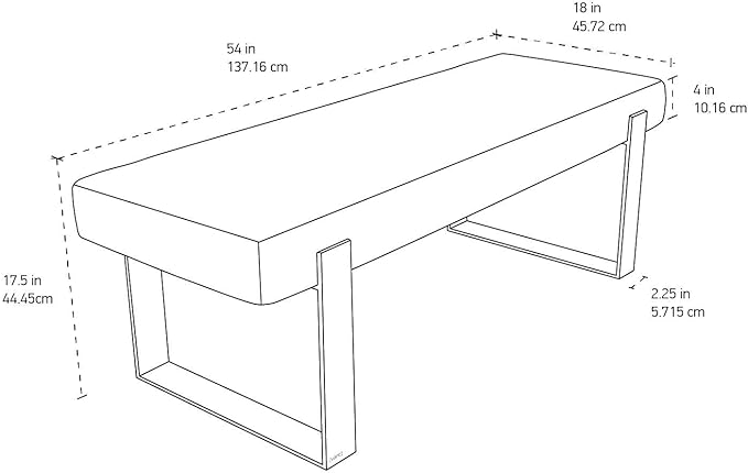 VANT Upholstered Bed Bench - Image 3