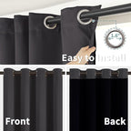 BGment Short 100% Blackout Curtains - Image 6