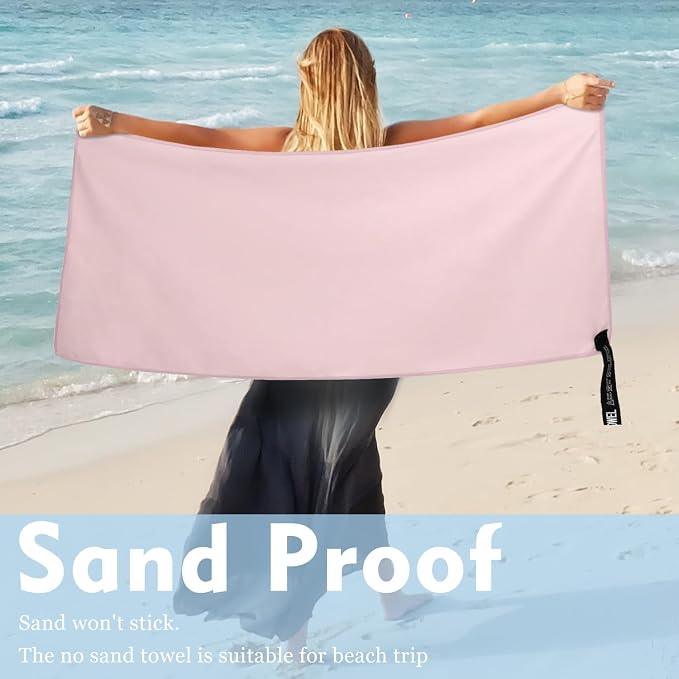 Microfiber Travel Towel, Soft Lightweight Quick Dry Towel, Super Absorbent - Image 7