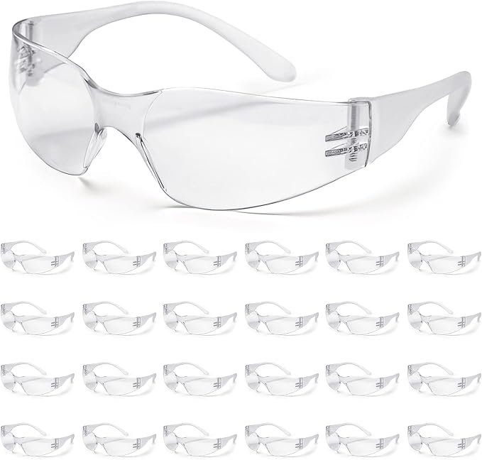 ATERET 300 Pairs Safety Glasses, Scratch Resistant Polycarbonate ANSI Z87.1 by ATERET