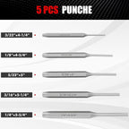 16 Pcs Punch and Chisel Set, Including Taper Punch, Center Punch, Pin Punch - Image 3