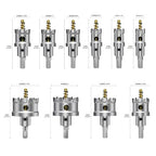 12Pcs TCT Hole Saw Kit for Hard Metal, 5/8" to 2-1/8”Inch Tungsten Carbide - Image 2