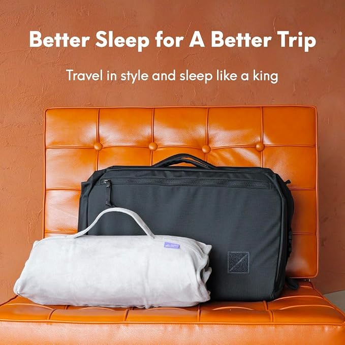 Cushion Lab Travel Deep Sleep Pillow – Compact Memory Foam Neck Pillow - Image 7