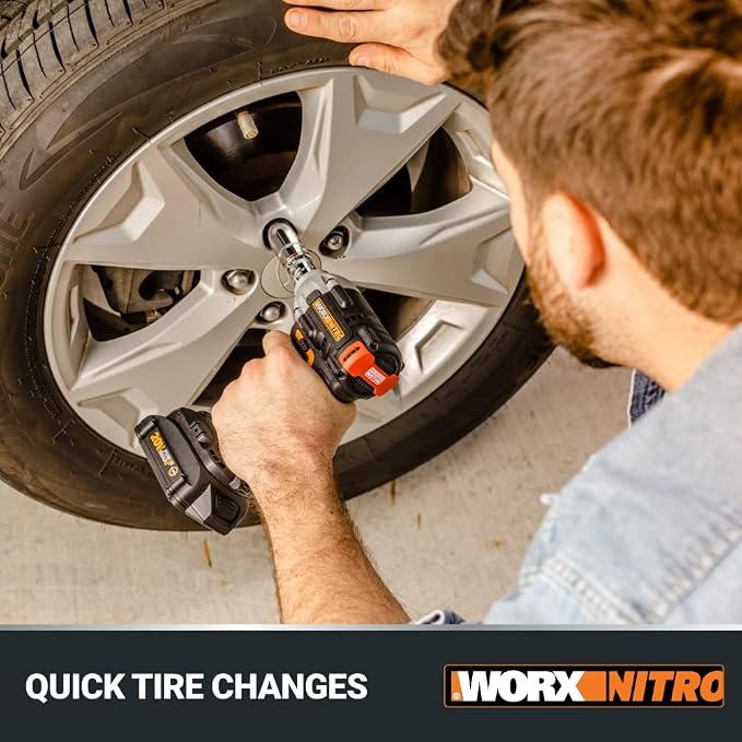 WORX Nitro WX272L 20V Power Share 1/2" Cordless Impact Wrench - Image 7