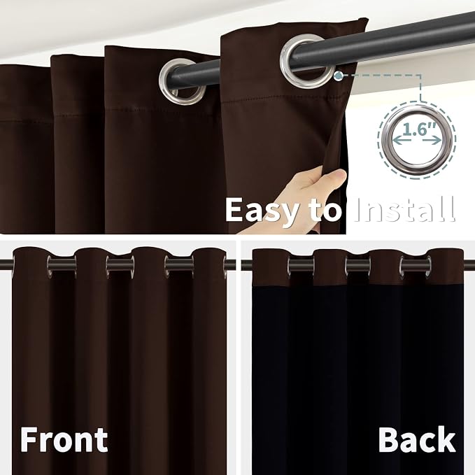 BGment Thermal Insulated 100% Blackout Curtains - Image 6
