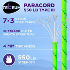 TECEUM 5/32" Paracord Rope 1000 – 1000ft / 200ft / 100ft / 50ft – Tactical - Image 3
