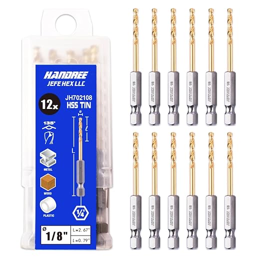 JEFE HEX 1/8" Hex Shank Drill Bits by JEFEHEX