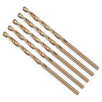 Drill Bit, #41 Cutting Diameter, 4341 HSS Gold Finish 118° Cutting Angle Number by CoCud