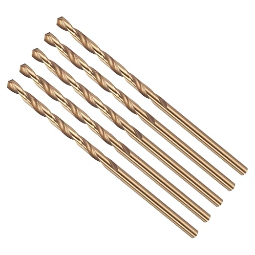 Drill Bit, #41 Cutting Diameter, 4341 HSS Gold Finish 118° Cutting Angle Number by CoCud