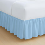 Rajlinen Ruffled Bed Skirt California King, 12 Inch Drop Dust Ruffle by Rajlinen