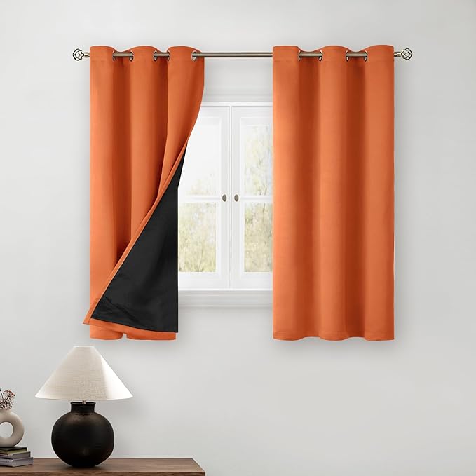BGment Short 100% Blackout Curtains by BGment
