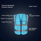 BeautyWill Custom Safety Vest Logo Class 2 High Visibility Reflevtive Vest - Image 5
