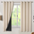 BGment Thermal Insulated 100% Blackout Curtains 63 Inch Length 2 Panels by BGment