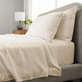 Cariloha Aloha Soft 4-Piece Sheet Set | Natural | Queen | Made from 100% by Cariloha