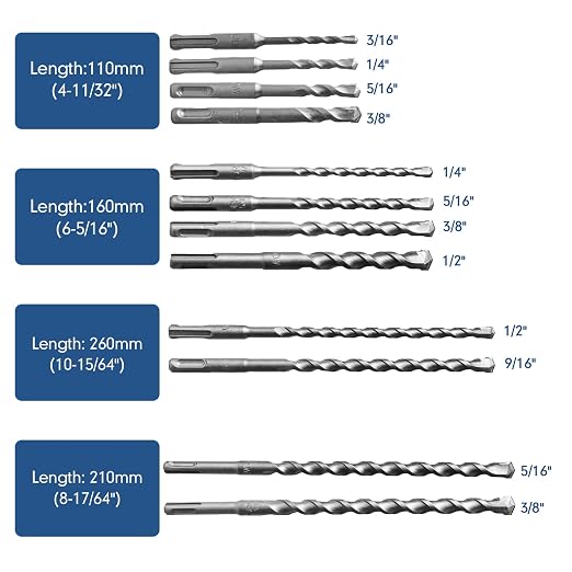 17Pcs Rotary Hammer Drill Bits and Chisel Set - Image 2