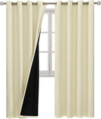 BGment Cream 100% Blackout Curtains - Image 8
