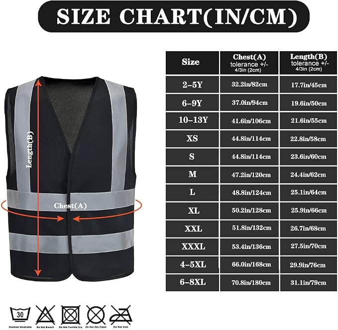 AYKRM 12 colour High visibility viz vest hi vis viz reflective work - Image 5