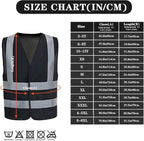 AYKRM 12 colour High visibility viz vest hi vis viz reflective work - Image 5