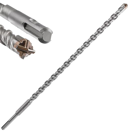 Concrete Drill Bit lengthening 1pcs 5/8" X 18"-16" Cross-Type Double Thread by Wensilon