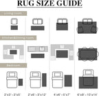 Taupe Area Rug 8x10 Machine Washable Large Vintage Living Room Distressed Non - Image 8