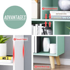 IOTXY Wooden Open Shelf Bookcase - Image 6