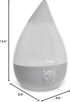 Crane Ultrasonic Teardrop Cool Mist Humidifier, Large 1 Gal Tank, Automatic - Image 9