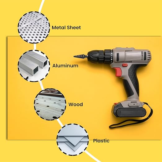 Lichamp Step Drill Bit Set for Metal Sheet Heavy Duty, 4-Piece Genuine M2 HSS - Image 6